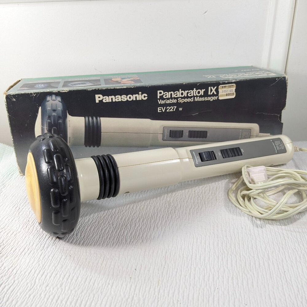 Vintage Panasonic Panabrator IX Handheld Massager Model EV227 vibrating wand